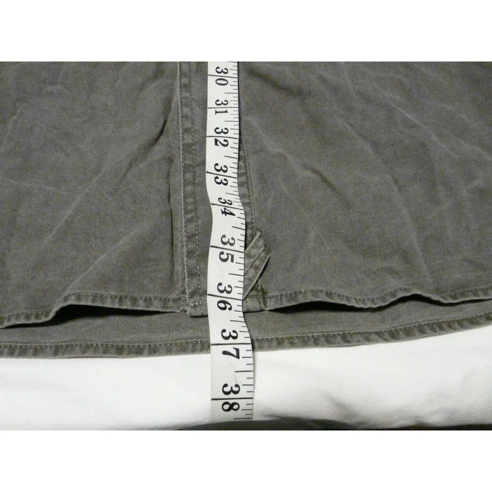 Vtg WOOLRICH Rugged Outdoorwear‎ Mens XL Work Outdoor Shirt Pockets Khaki Green